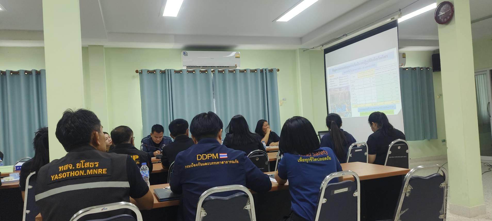 title - ส.ป.ก.ยโสธร เข้าร่วมประชุมติดตามการป้องกันและแก้ไขปัญหาไฟป่า หมอกควัน และฝุ่นละออง ระดับจังหวัด